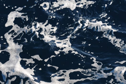Water Texture Deep Blue Ocean Surface with Waves