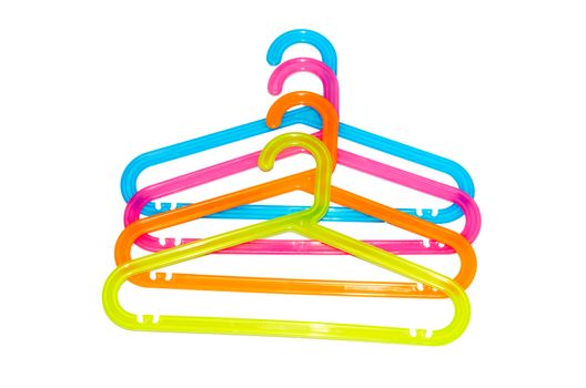 clothes hanger isolation of a white background