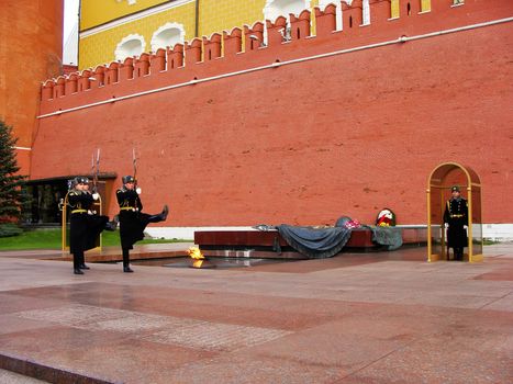 Changing of the Honor Guard Ceremony, Tomb of the Unknown Soldier, Moscow, Russia