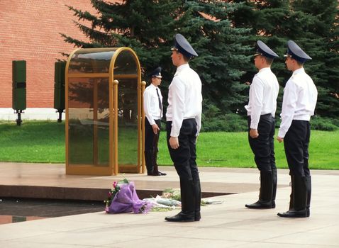 Changing of the Honor Guard Ceremony, Tomb of the Unknown Soldier, Moscow, Russia