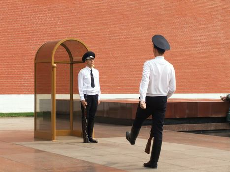 Changing of the Honor Guard Ceremony, Tomb of the Unknown Soldier, Moscow, Russia