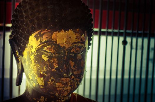 The Face of Seated Buddha Image in Temple.Wat Phra Mahathat Woramahawihan, Nakhon Si Thammarat, Thailand.

http://whc.unesco.org/en/tentativelists/5752/