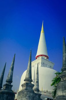 The pagoda at Wat Phra Mahathat Woramahawihan, Nakhon Si Thammarat province,Thailand.

http://whc.unesco.org/en/tentativelists/5752/