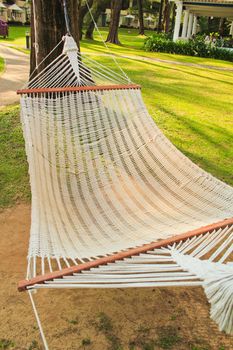 White hammock in the resort
