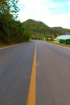 Road in the mountains.