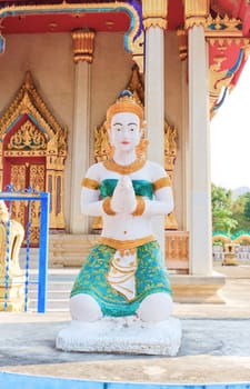 Statue thai style at Wat Thammangkonthong, thailand