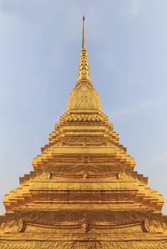 Gold stupa from Wat Phra Kaew in bangkok, Thailand.