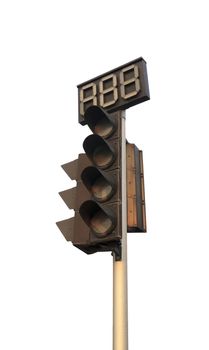 An image of traffic lights while no light.