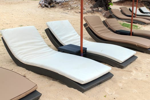 Beach bed that is surrounded by beautiful beaches.