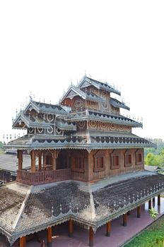 A Architecture of Wat Tai Yai's Buddhist Temple.