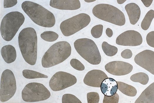 Modern pattern on the walkway, Patterns on the floor.