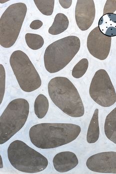 Modern pattern on the walkway, Patterns on the floor.