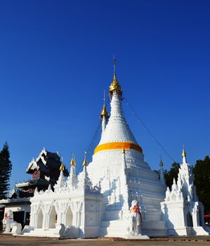 Doi Hong Mu Pagoda(Chedi,Stupa) of Tai Yai's Buddhist in Thailand.