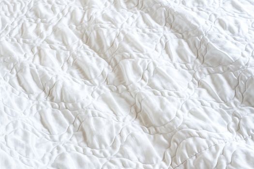 Close-up of Crumpled white blanket