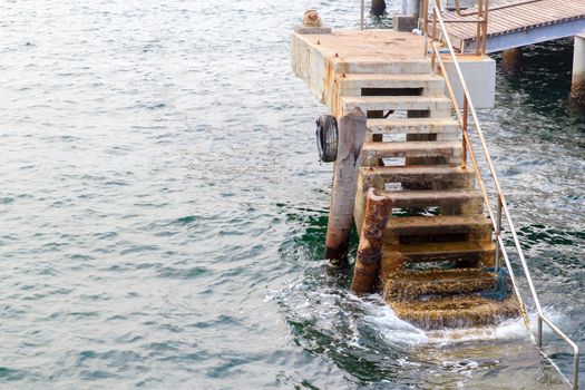 Staircase Harbor is being eroded by Sea water.