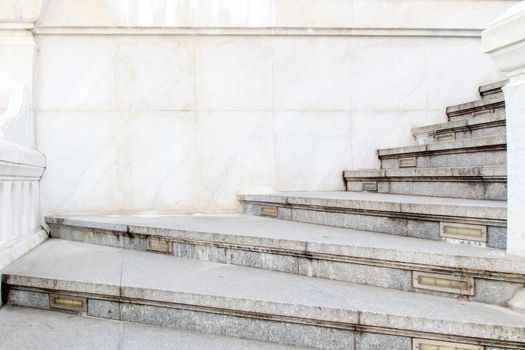 The jack ladder made of marble, Thai temple, Thailand.