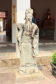 Statue chinese style in Wat Pho, thailand.