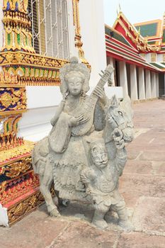 Statue chinese style in Wat Pho, thailand.