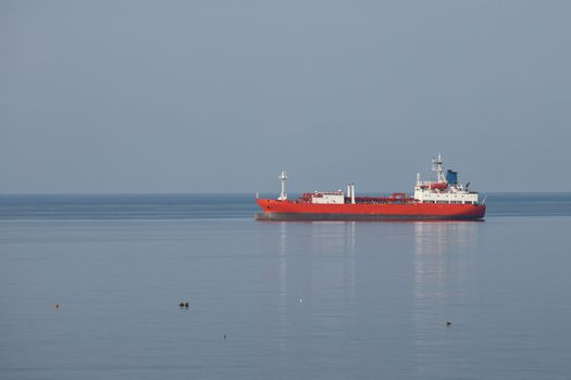 Cargo ship on the water