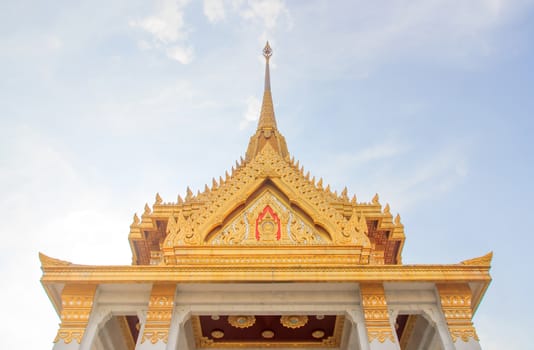 Top part of traditional Thai style church.