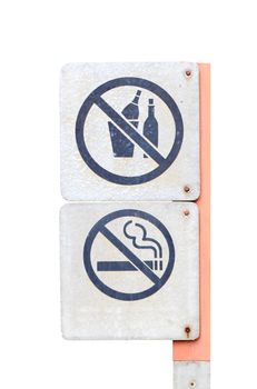 Do not traffic sign isolated on white background.