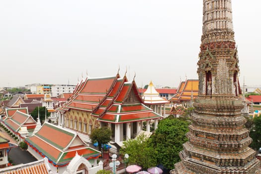 Wat Arun wararam ,temple in bangkok, thailand.