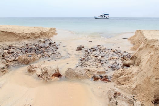 Sand that was eroded over a wide area.