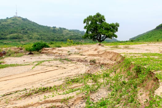 Sand that was eroded over a wide area.