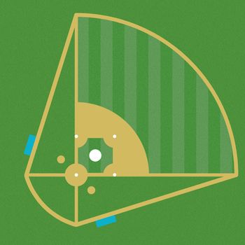 image design of the baseball field