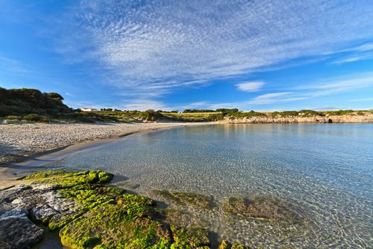 La Bobba beach in Carloforte, San Pietro island, Sardinia, Italy