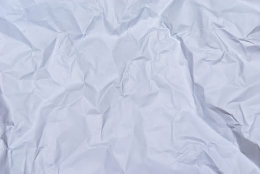 A Crumpled white paper is not smooth