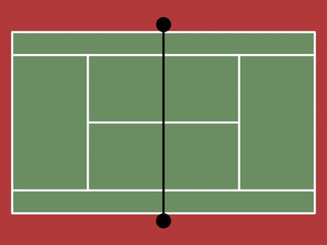 image model of the tennis court
