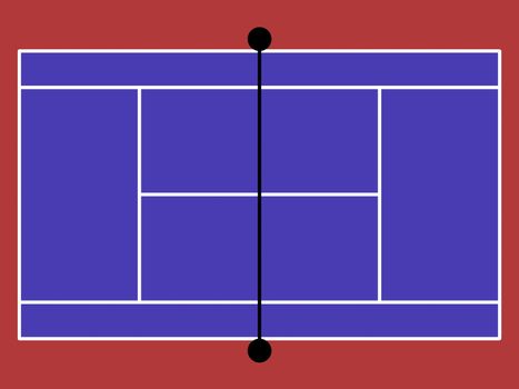 image model of the tennis court