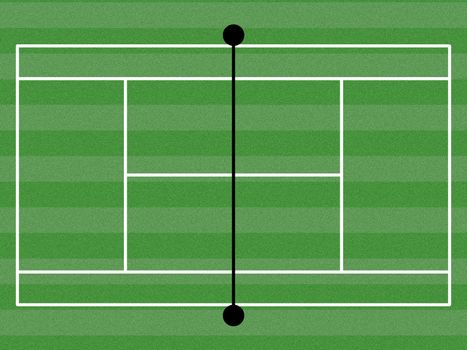 image model of the tennis court