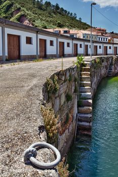 Fishing Pier in Candas, Asturias. Spain.