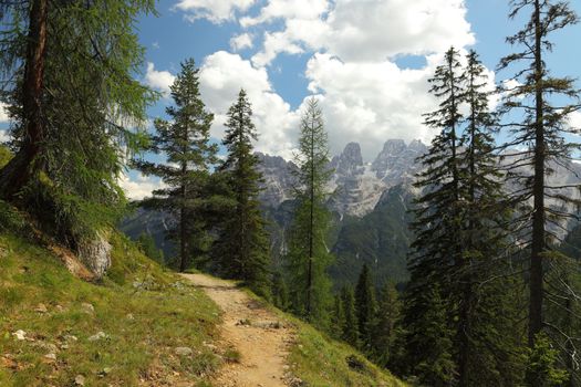 Mountain landscape in the dolomites