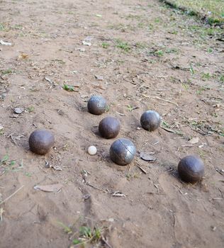 Petanque, Friendly Ball Game,only throw it you will have fun.