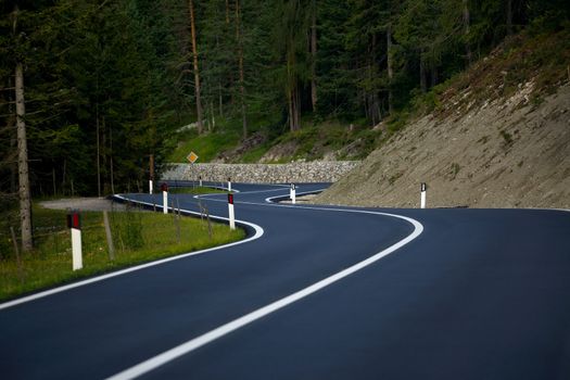 Road in a mountain landscape