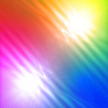 abstract rainbow background with shining white lines and motley waves over multicolored gradient