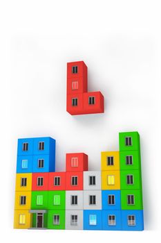 Tetris on the construction and real estate industry