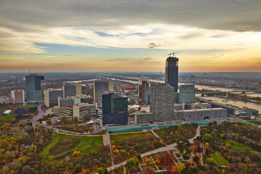 View of Vienna's business district