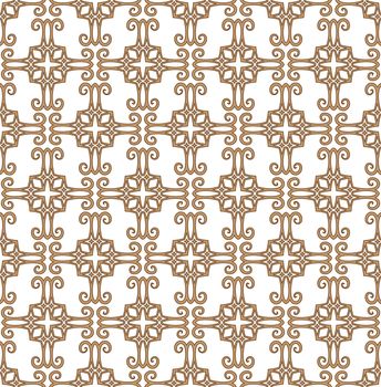 background or fabric brown cross flowery patterns