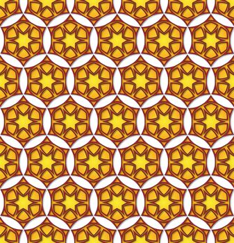 background or fabric pattern starry orange color