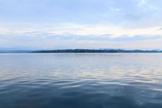 Water from one lake in the dam.