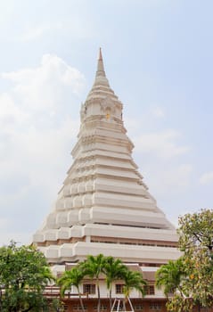 The beautiful traditional golden Thai gable at Thai temple.