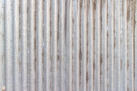 Texture background of old zinc plate with dirt stain on surface.