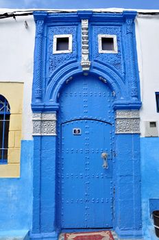 Old blue door