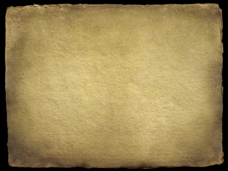 Old Handmade Paper Background with frayed edges
