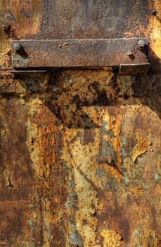  Texture of oxidized and faded metal plate 