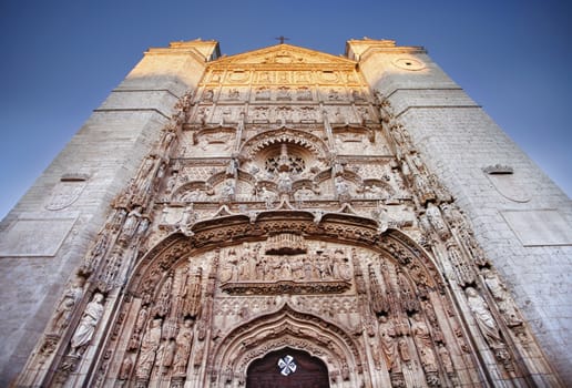 Gothic facade of San Pablo church, Valladolid